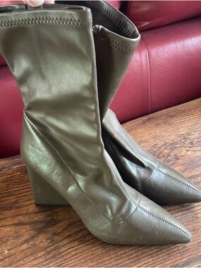 Forever 21 brown Pointed Toe heeled booties